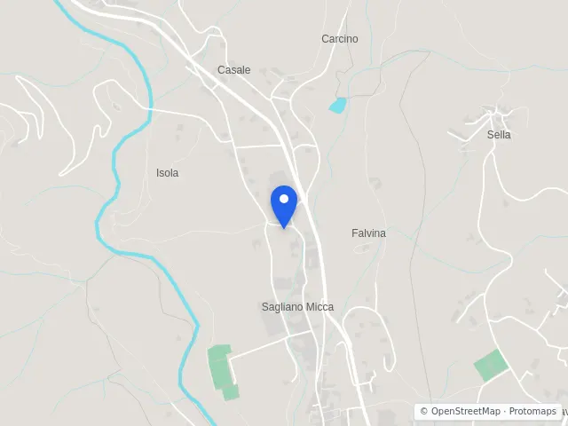 Mappa di Sagliano Micca, Biella