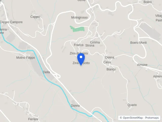 Mappa di Strona, Biella