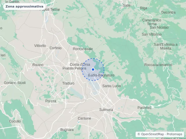 Mappa di Pratola Peligna, L'Aquila