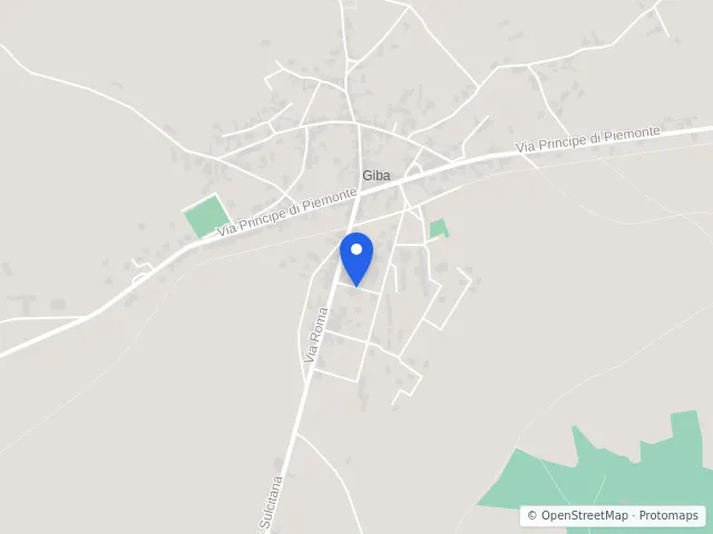 Mappa di Giba, Sud Sardegna