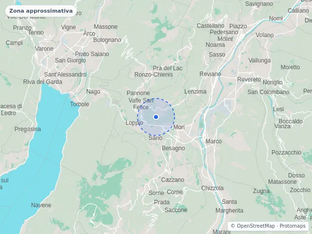 Mappa di Mori, Trento
