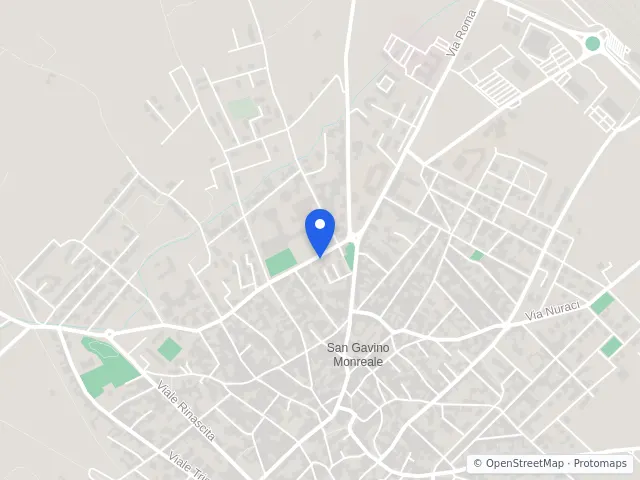 Mappa di San Gavino Monreale, Sud Sardegna