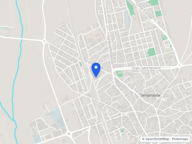 Mappa di Serramanna, Sud Sardegna