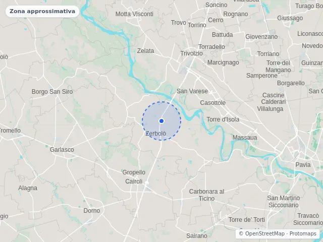 Mappa di Zerbolò, Pavia
