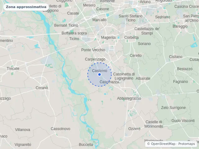 Mappa di Robecco sul Naviglio, Milano