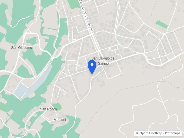 Mappa di San Giorgio del Sannio, Benevento