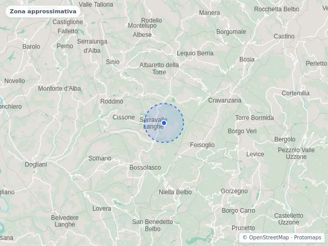 Mappa di Serravalle Langhe, Cuneo