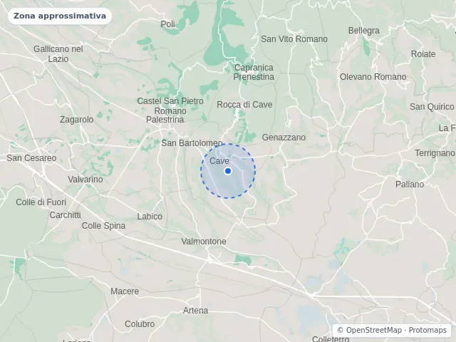 Mappa di Cave, Roma