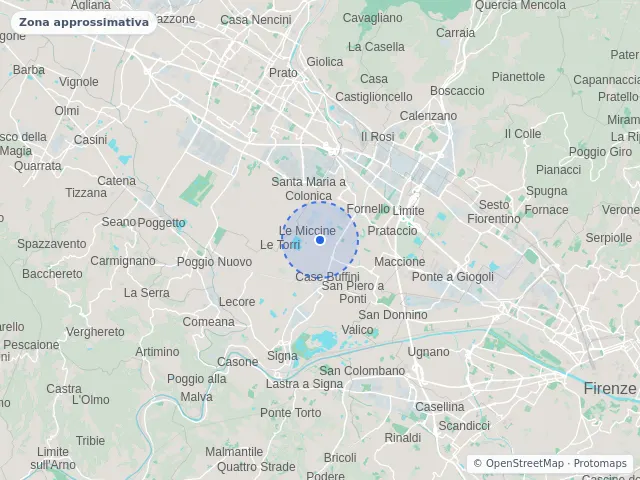 Mappa di Campi Bisenzio, Firenze