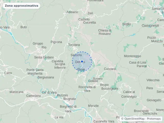 Mappa di Zignago, La Spezia