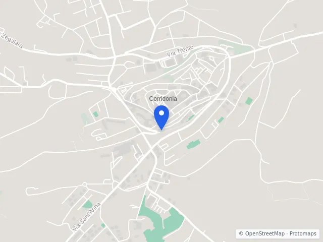Mappa di Corridonia, Macerata