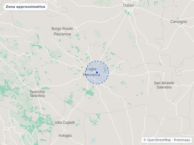 Mappa di Ceglie Messapica, Brindisi