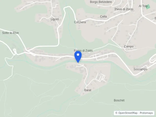 Mappa di Val di Zoldo, Belluno