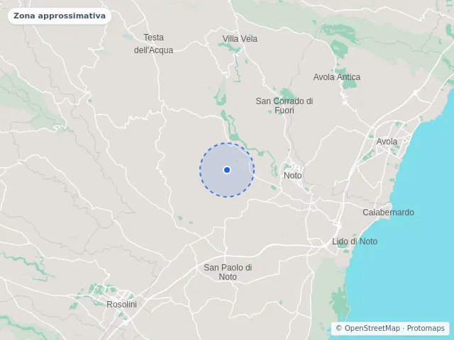 Mappa di Noto, Siracusa