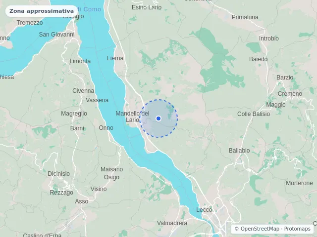 Mappa di Mandello del Lario, Lecco
