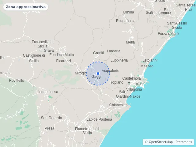 Mappa di Gaggi, Messina
