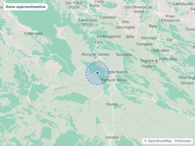 Mappa di Rocca di Mezzo, L'Aquila