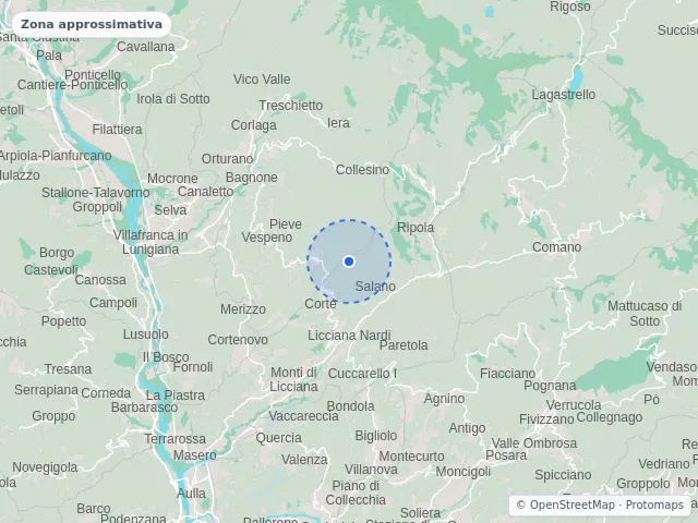 Mappa di Licciana Nardi, Massa-Carrara