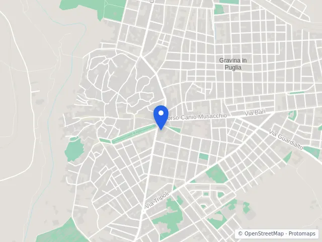 Mappa di Gravina in Puglia, Bari