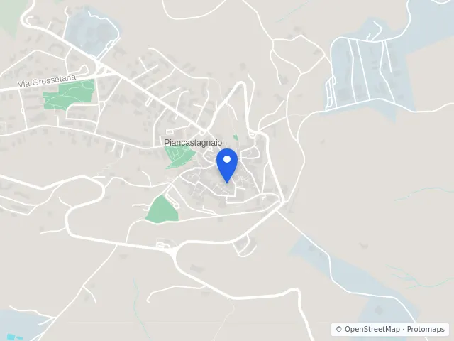 Mappa di Piancastagnaio, Siena