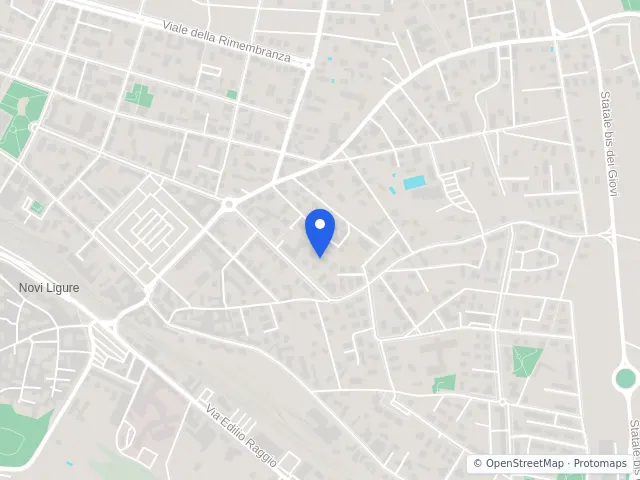 Mappa di Novi Ligure, Alessandria
