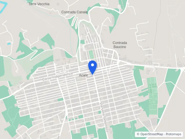 Mappa di Acate, Ragusa