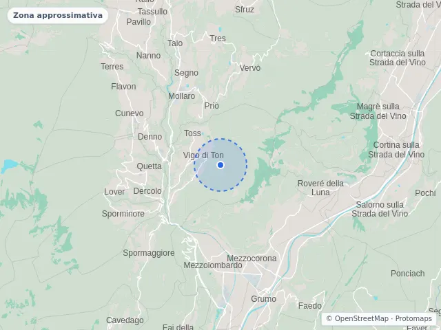 Mappa di Ton, Trento