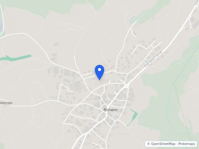 Mappa di Romeno, Trento