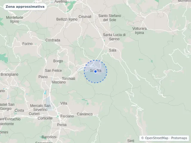 Mappa di Solofra, Avellino