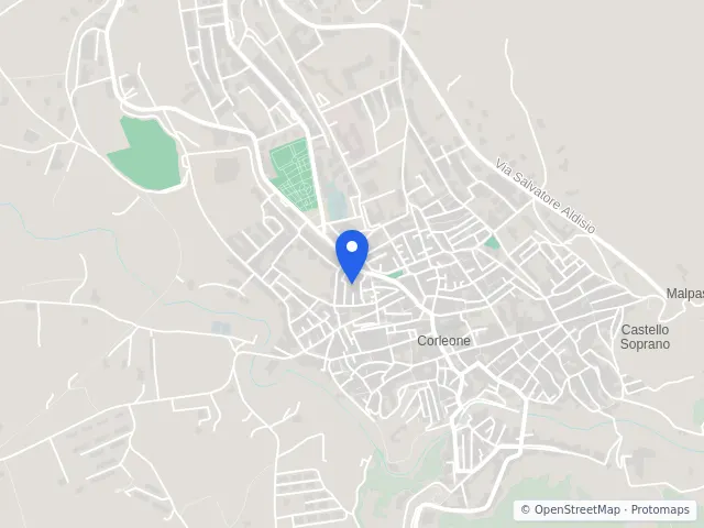 Mappa di Corleone, Palermo