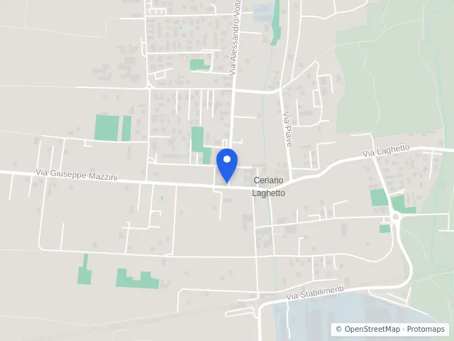 Mappa di Ceriano Laghetto, Monza e della Brianza