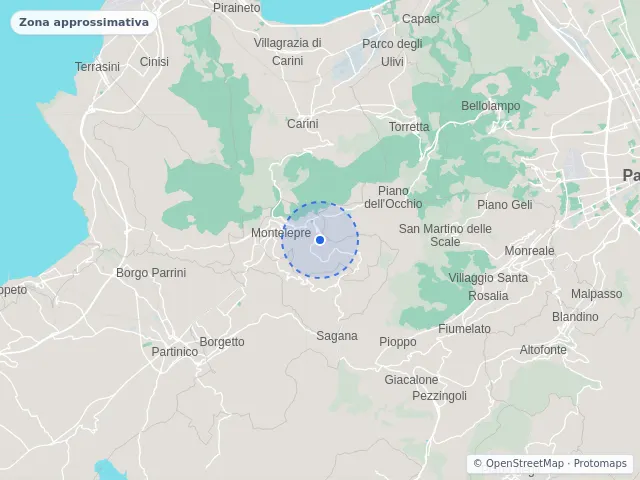 Mappa di Montelepre, Palermo