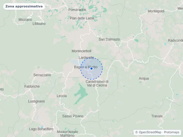 Mappa di Castelnuovo di Val di Cecina, Pisa