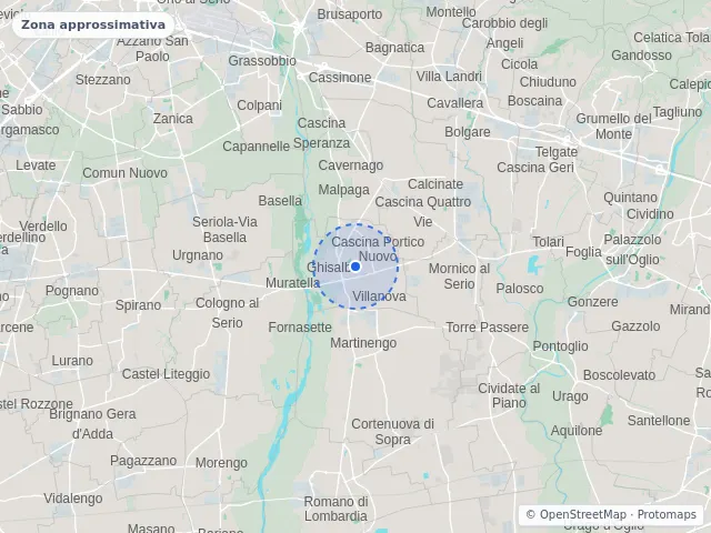 Mappa di Ghisalba, Bergamo