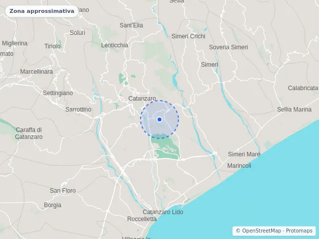 Mappa di Catanzaro