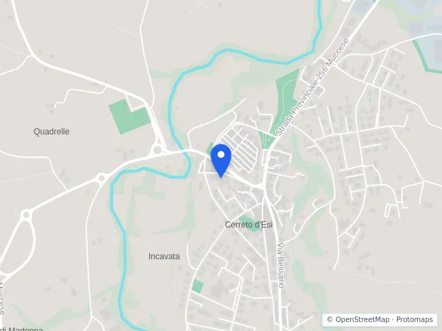 Mappa di Cerreto d'Esi, Ancona