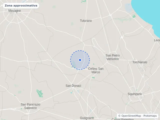 Mappa di Cellino San Marco, Brindisi
