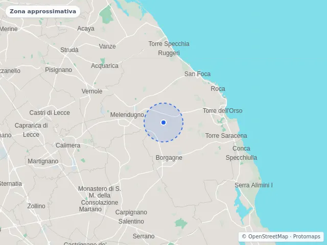 Mappa di Melendugno, Lecce