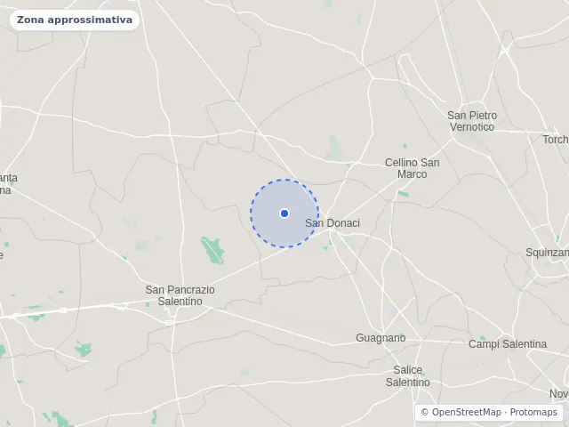 Mappa di San Donaci, Brindisi