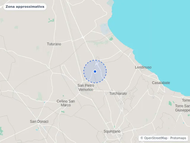 Mappa di San Pietro Vernotico, Brindisi