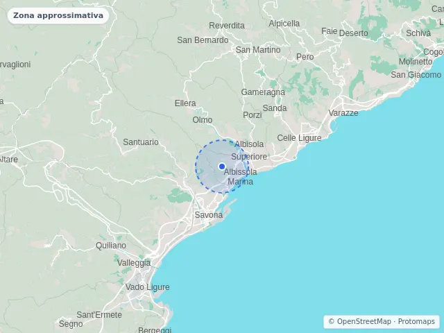 Mappa di Albissola Marina, Savona