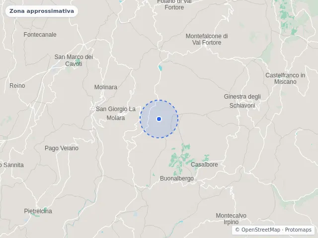Mappa di San Giorgio La Molara, Benevento