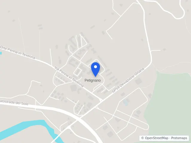 Mappa di Orte, Viterbo