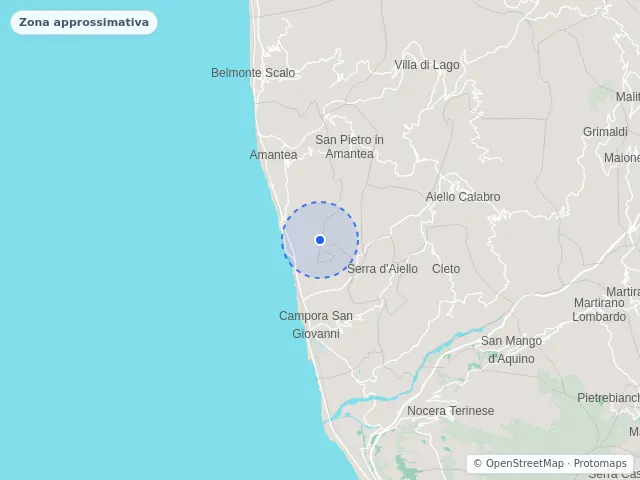 Mappa di Amantea, Cosenza