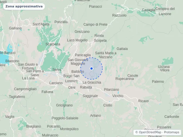 Mappa di Borgo San Lorenzo, Firenze
