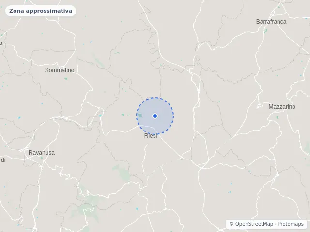 Mappa di Riesi, Caltanissetta