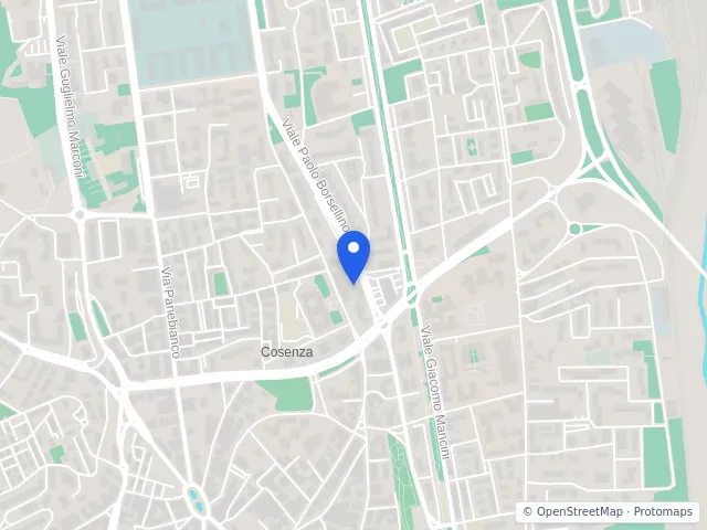 Mappa di Cosenza
