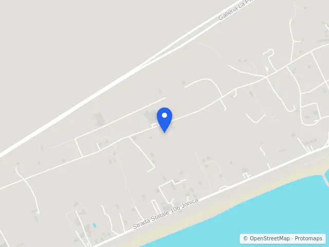 Mappa di Roccella Ionica, Reggio di Calabria