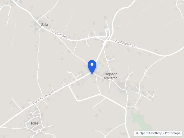 Mappa di Cagnano Amiterno, L'Aquila