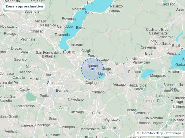 Mappa di Lipomo, Como